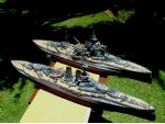 Both models of HMS Warspite.
